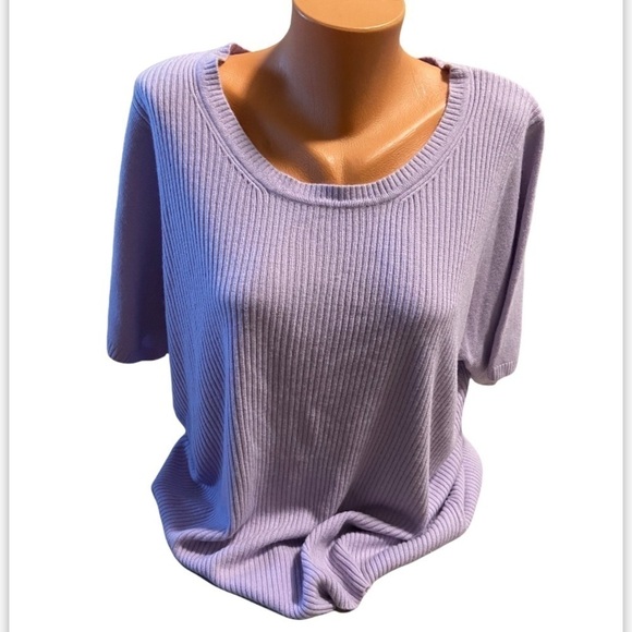 Vintage Avenue Sweater Collection Womens Plus SZ 22-24 Lavender Sweater - Picture 1 of 10